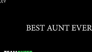 stepsons boner sparks wild threesome as stepmom and stepaunt join in shower spying fun