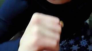 wife gets quick blowjob and intense fucking with huge creampie in shaved wet pussy