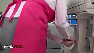 hey caught this babe with big ass and tits getting punished by ricky in the garage with deepthroat and riding