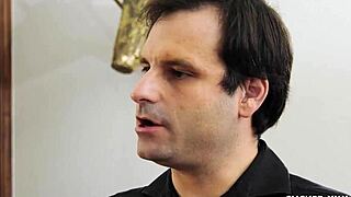 Horny Brunette Milf In Lingerie Rides And Deepthroats Mover For Rough Cuckold Fuck