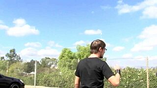 Kylie Reese broken down bitch takes anal fingering and doggystyle in fishnets lingerie