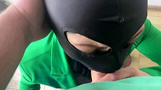 I feel so turned on watching this curvy Latina secretary give deepthroat and get facial cumshot in lingerie.