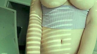 Sexy Busty Roommate Leaves Door Open