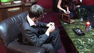 why does one long dong fail to please this chick anymore in double penetration 4some?