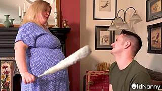 Sam bourne quickie with busty blonde milf megan milly in cowgirl riding rough fucking session