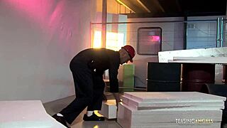 Stunning Brunette Chick Rides Fat Shaft In Fishnets With Cumshot