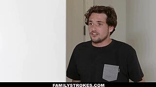 Can This Hot Russian Stepmom Crystal Rush Handle Her Stepson's Huge Erection?