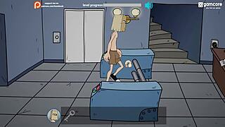 In this parody game fuckerman explores wild campus adventures with bbw milf