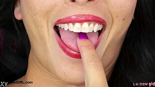 Young wild & lovely displays her sexy body during a solo photoshoot session