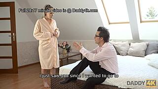 Daddy4k Mature Step Dad Seduces And Fucks Blond Girlfriend Early Morning!