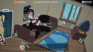 In this parody game fuckerman explores wild campus adventures with bbw milf