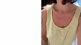 Milf with big tits and tattoo teases in pov solo femdom style.