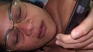 i caught my mature stepmom cheating and talking to my dad while i fucked her