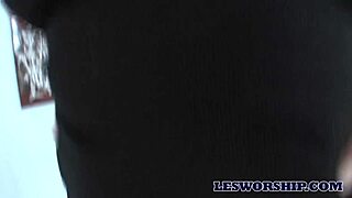 Petite Latina Teen Craves Busty Milf Boss Licking Her Tits