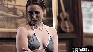 big ass petite 18+ teen 18+ joins mature big cock neighbors for intense threesome action