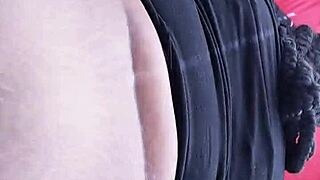 Big booty on da porch, wanna take these backshots from big black cock in amateur ebony fucking pt 1?