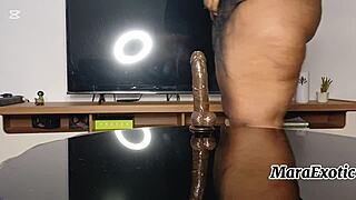 Bbw Hotmilf Riding Her Big Black Monster Dildo Full Video on Red - Mara Exotic?