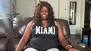 olympic athlete althea charless hints at curvy ebony body in interracial casting with athletic blowjob and riding