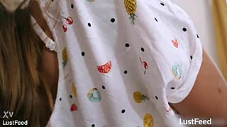 Wow, I taped this creampie moment with tiny 18+ Latina hotwife Frida Sante, riding cowgirl style in our homemade couple setup