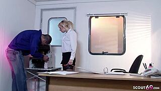 Seductive Milf Boss Karlie Simon Lures Worker Into Rough Office Desk Fuck In Lingerie