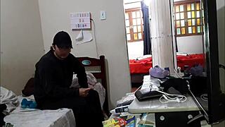 unfaithful wife fucks her lover behind her cuckolds back in amateur homemade blonde big ass scene