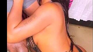 Ebony slutty stepsister sucks 11 inches bbc from stepcousin with deepthroat action