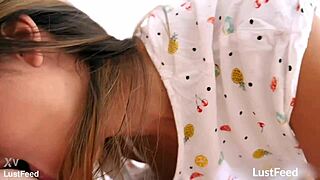 Wow, I taped this creampie moment with tiny 18+ Latina hotwife Frida Sante, riding cowgirl style in our homemade couple setup