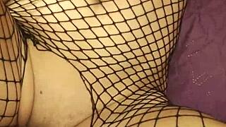 Cute couple experiments with lingerie and stockings in mature porn scene