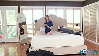 Hey, watch Lauren Phillips as spangled mom in blowjob cowgirl riding and doggystyle with facial finish