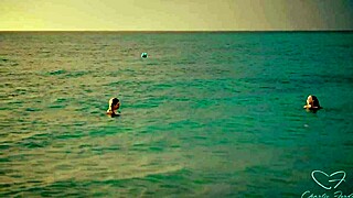 Olive Gee and her blonde girlfriend share intimate moments on the bed with kissing and muff diving.