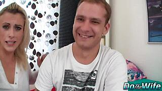 is shameless cuckolding wife brittany bardot really that thirsty for cum after fucking her husband watches?