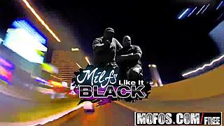 Mofos series milfs like it black features Delilah Davis as dr deepthroat in blonde bathroom hardcore