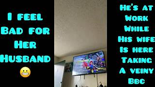 cheating wife out here looking for friends lol, bending over for big black cock in doggystyle 😈🍑