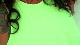 mask up ass up with cute ebony milf big ass and boobs