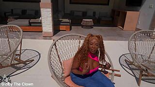 oh man, ebony cougar yum thee boss got fucked hard by that college student at las vegas resort