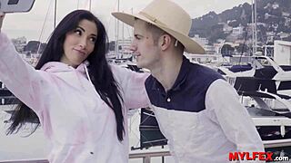 Mylfex - bold trip to france with busty stepmom in lingerie and doggystyle action