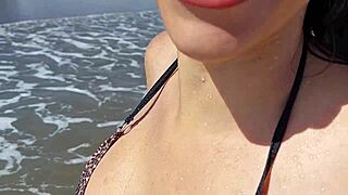 Beach Latina Milf Removes Condom In Car For Deepthroat Blowjob And Cowgirl Riding Creampie