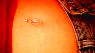 Wife in thongs gets a tribute with cumshot focus