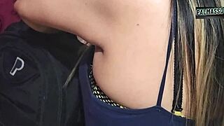 Freshly arrived immigrant latina milf trades quick hotel sex for cash in amateur homemade recording