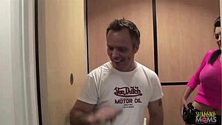 busty milf sluts suck and ride cocks in steamy bathroom group fuck with cumshots everywhere