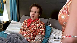 I feel taboo as stepmom riding stepson cowgirl in sitcom with Ryan Keely Jayden Marcos keeping ratings up