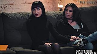 Petite criminal milf takes anal threesome with big dick parole officer in office