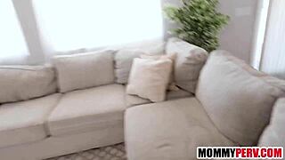 Stepmom teaches stepson anal fucking in bathroom with shaved pussy pov.