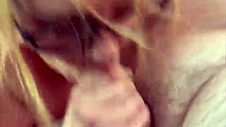 Streetwalker With Glasses Deepthroats Cock. She Sucks Off Every Drop Of Cum After Man Cums In Her Mouth.