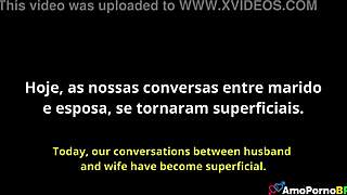 cuckquean blonde brazilian milf with big ass and clit watches in 1on1 blowjob scene