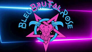 Bleubrutalrose as goth milf in pink heels and latex fucks big ass with metal dildo