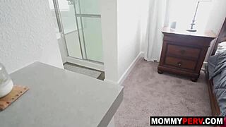 Hot Milf Step-Mom Invites Stepson to Bathroom and Sucks His Dick Passionately