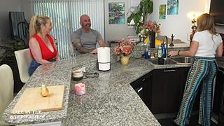 Cheating With Stepsister Danni Jones In Curvy Lingerie And Cowgirl Riding Scene