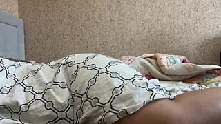 Stepmom Spreads Legs for Cum Inside from Big Cock