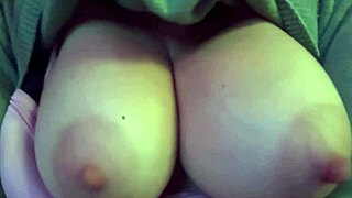 Italian long big boobs bouncing session for the camera close up with slow motion